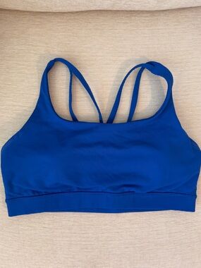 lululemon cobalt blue cross-back sports bra- Size 10